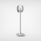 Hari Bistro Lamp   Silver White - Waves